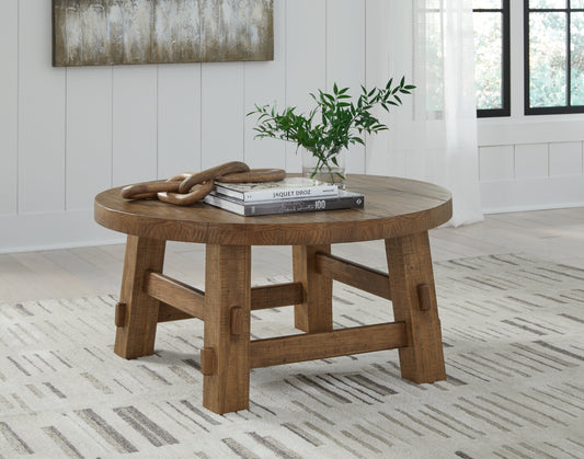 Mackifeld Warm Brown Coffee Table