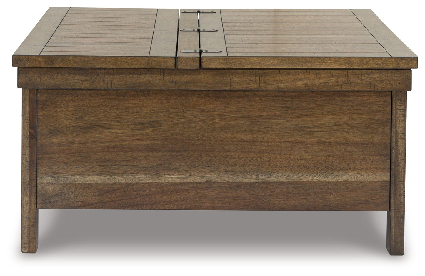 Moriville Grayish Brown Lift-top Coffee Table and 2 Chairside End Tables