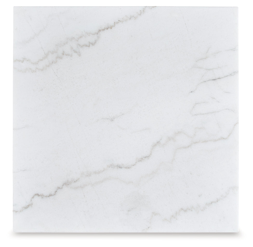 Loyaska Brown/Ivory Coffee Table and 2 End Tables