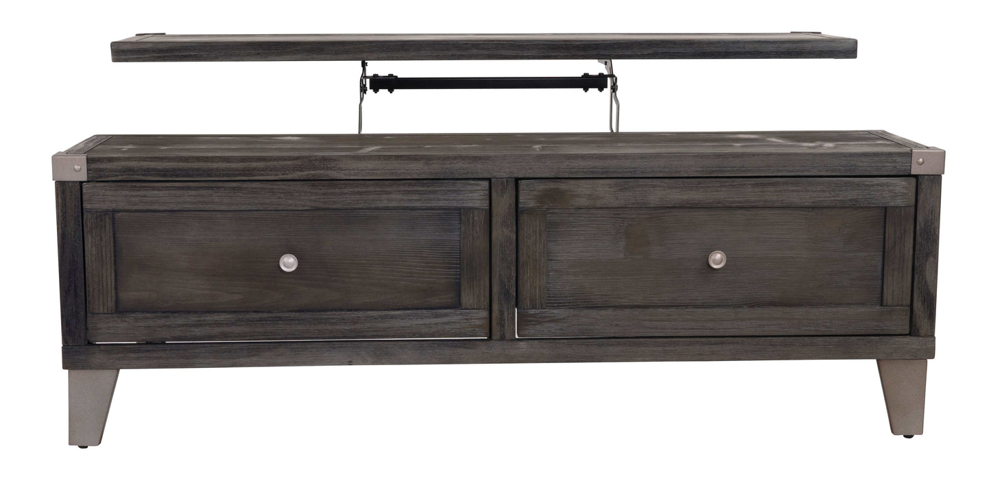 Todoe Dark Gray Lift Top Coffee Table
