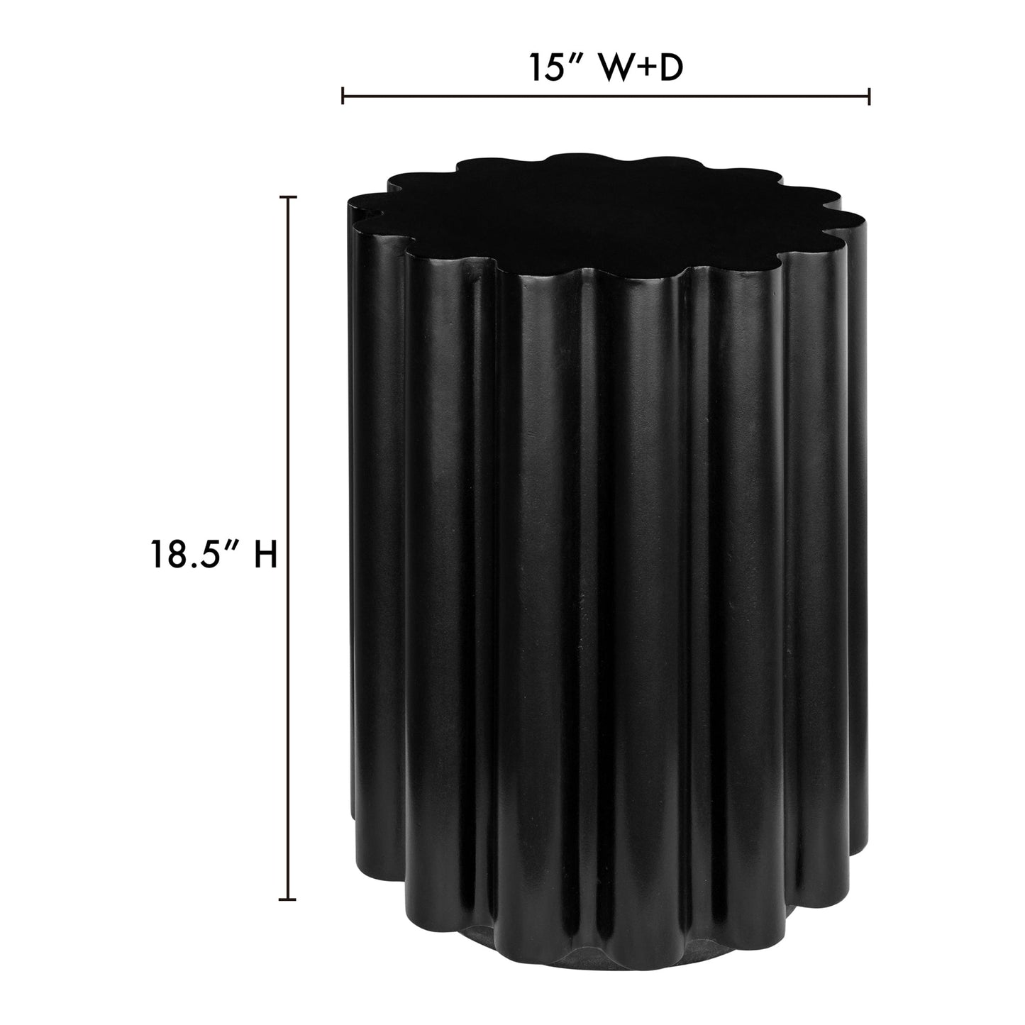Taffy Black Accent Table - Ornate Home