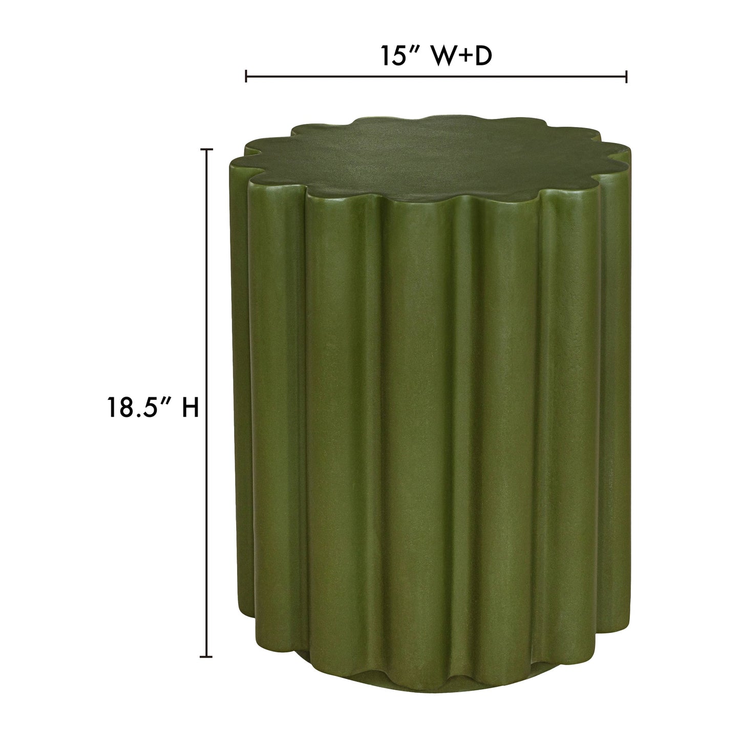 Taffy Green Accent Table - Ornate Home