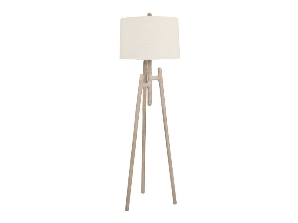 Tatum Brown/White Floor Lamp - Ornate Home