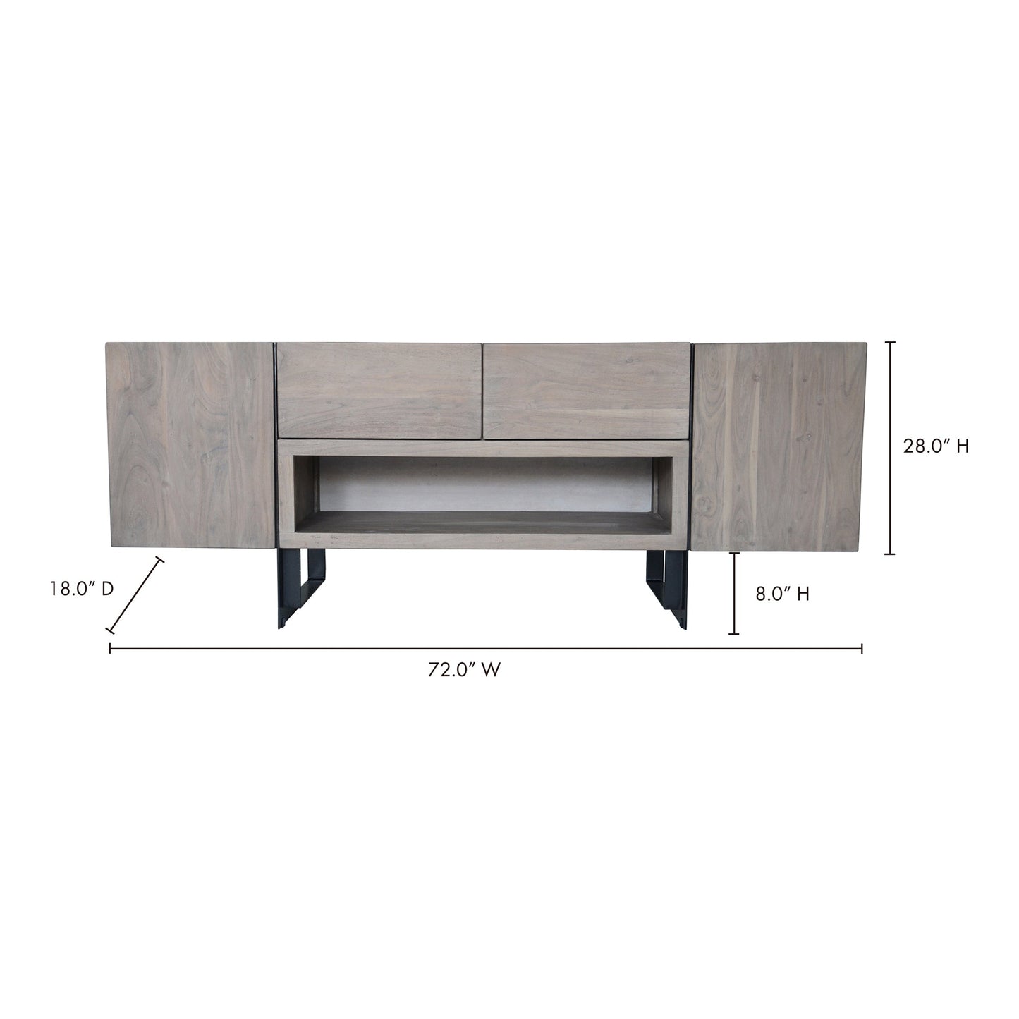 Tiburon Blush Multi Media Cabinet - Ornate Home