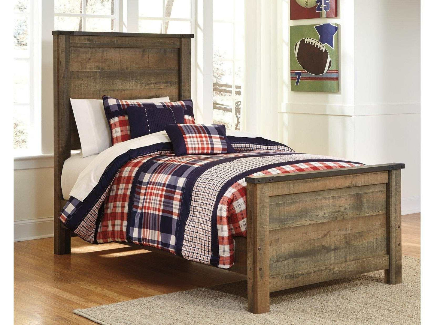 Trinell Twin Panel Bed- Viva Furn
