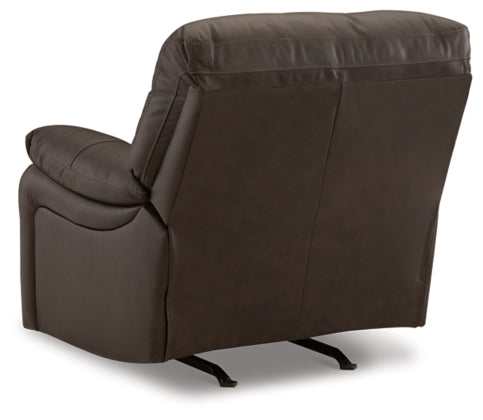 Leesworth Dark Brown Power Rocker Recliner