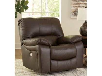 Leesworth Dark Brown Power Rocker Recliner