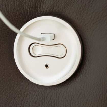 Leesworth Dark Brown Power Rocker Recliner