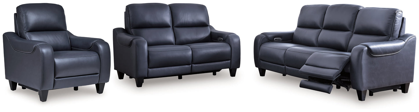 Mercomatic Ocean Power Reclining Sofa, Loveseat and Recliner