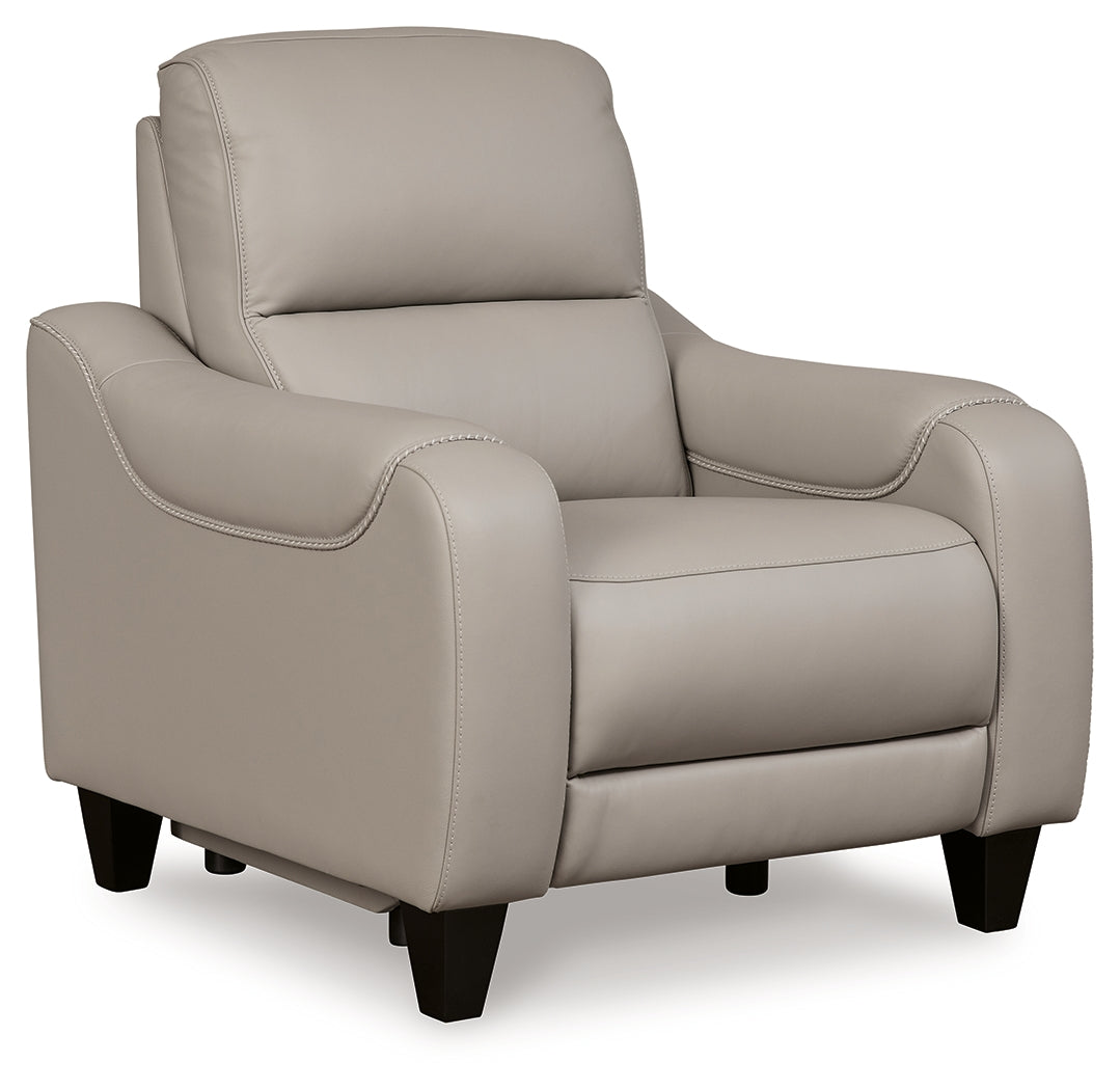 Mercomatic Gray Power Reclining Sofa, Loveseat and Recliner