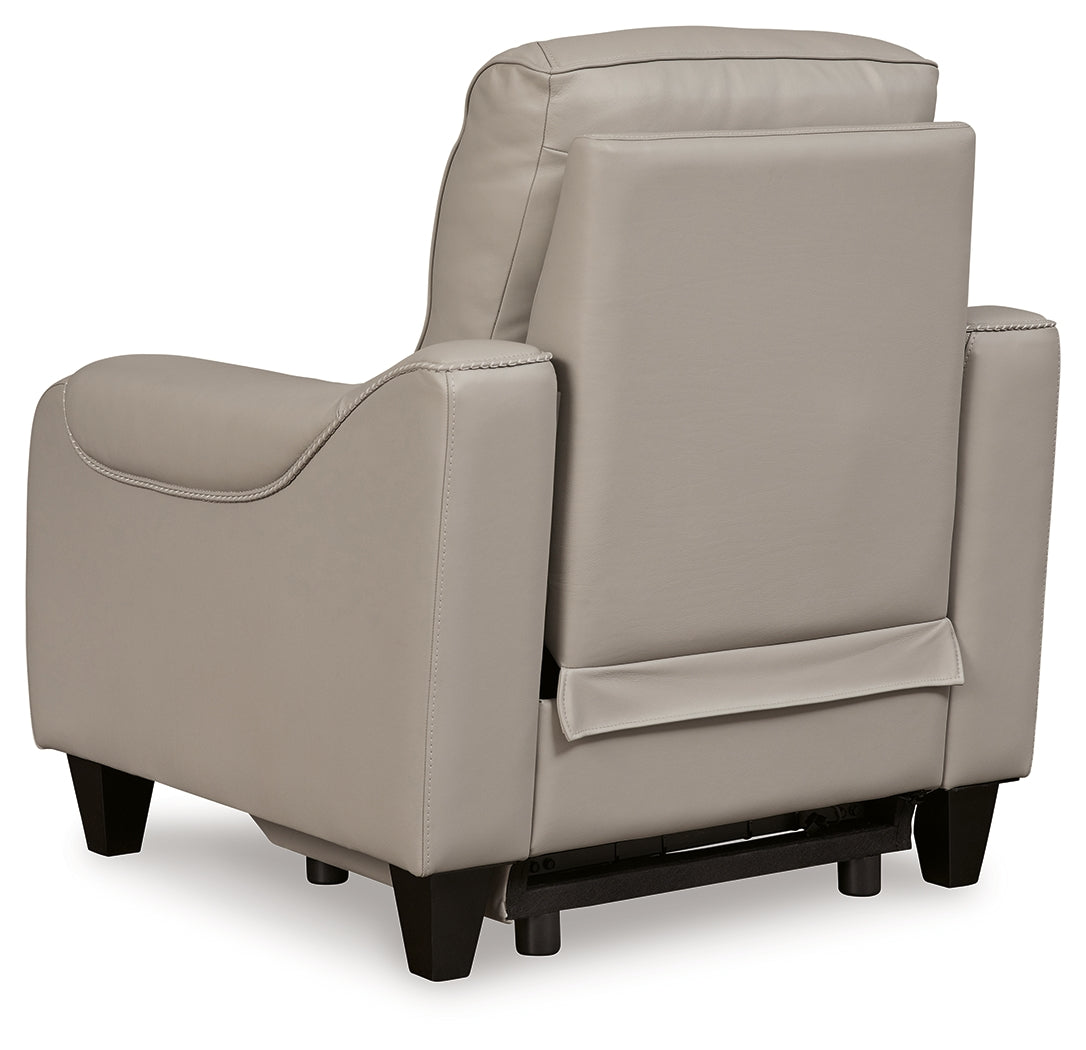 Mercomatic Gray Power Reclining Sofa, Loveseat and Recliner