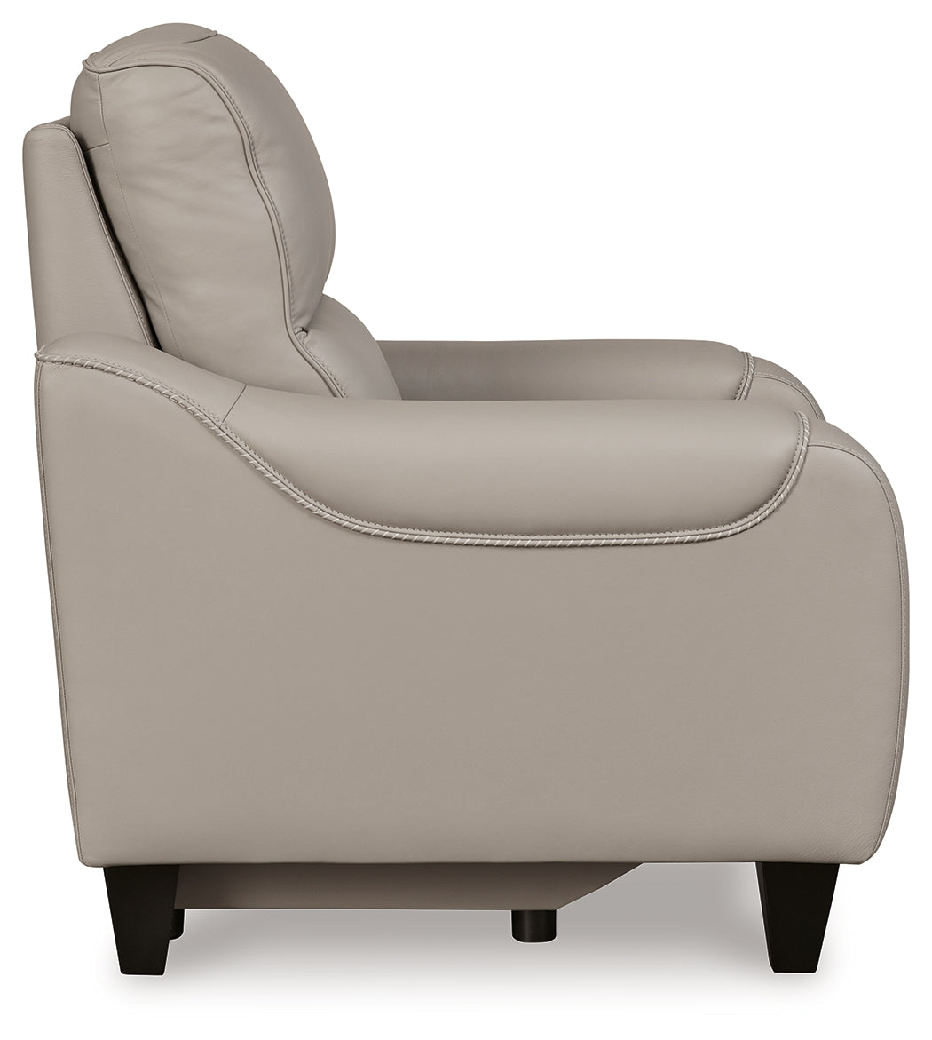 Mercomatic Gray Power Reclining Sofa, Loveseat and Recliner