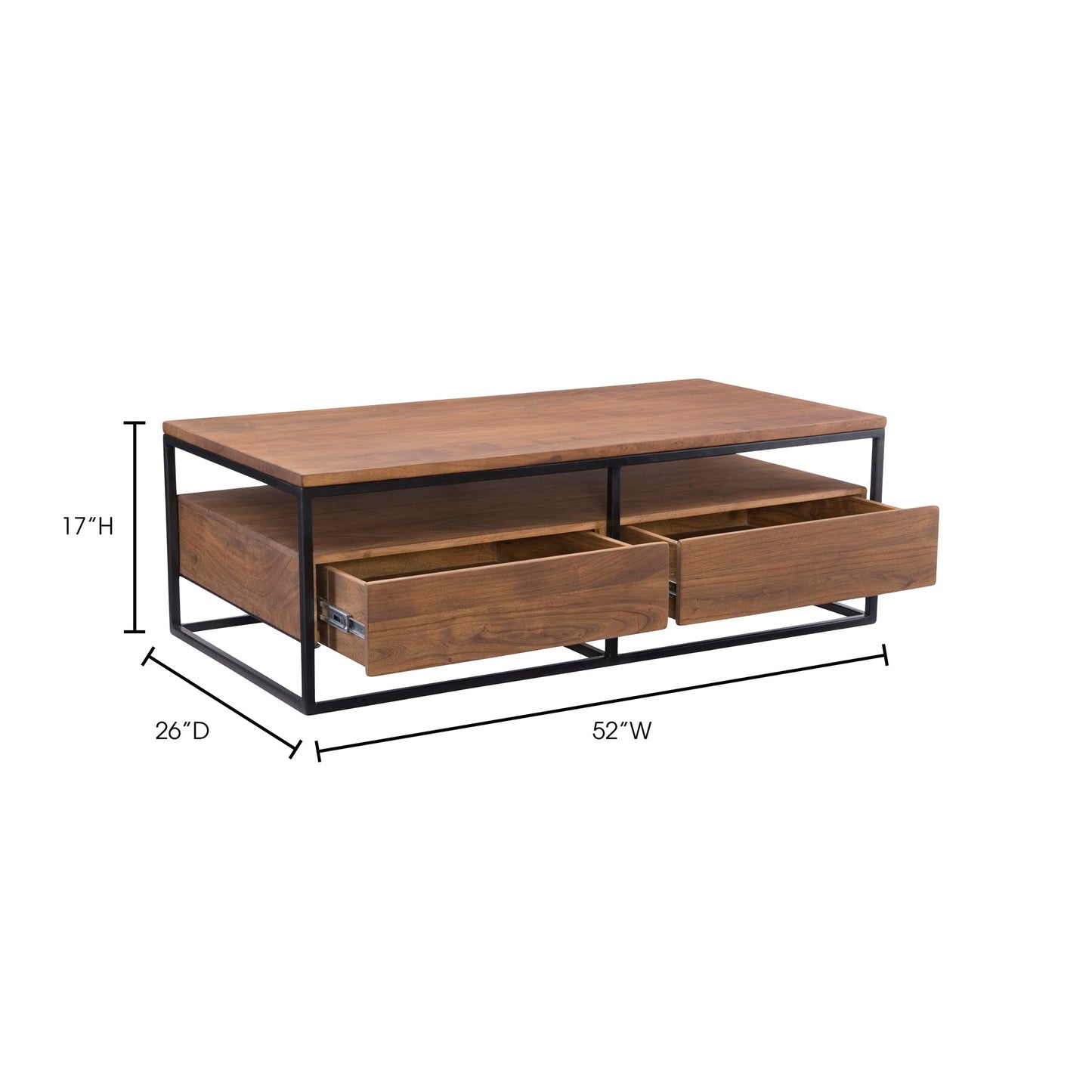 Vancouver Brown Coffee Table - Ornate Home