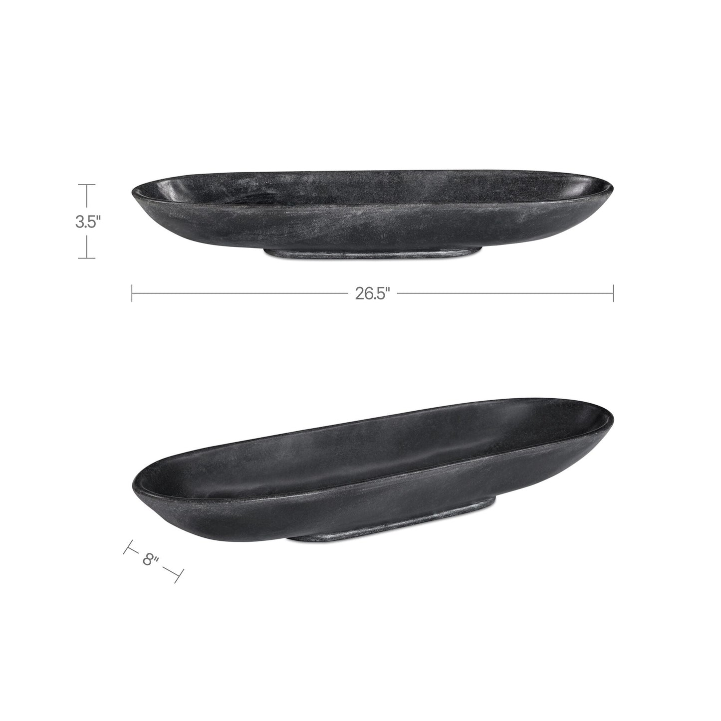 Venetia Black Marble Tray - Ornate Home