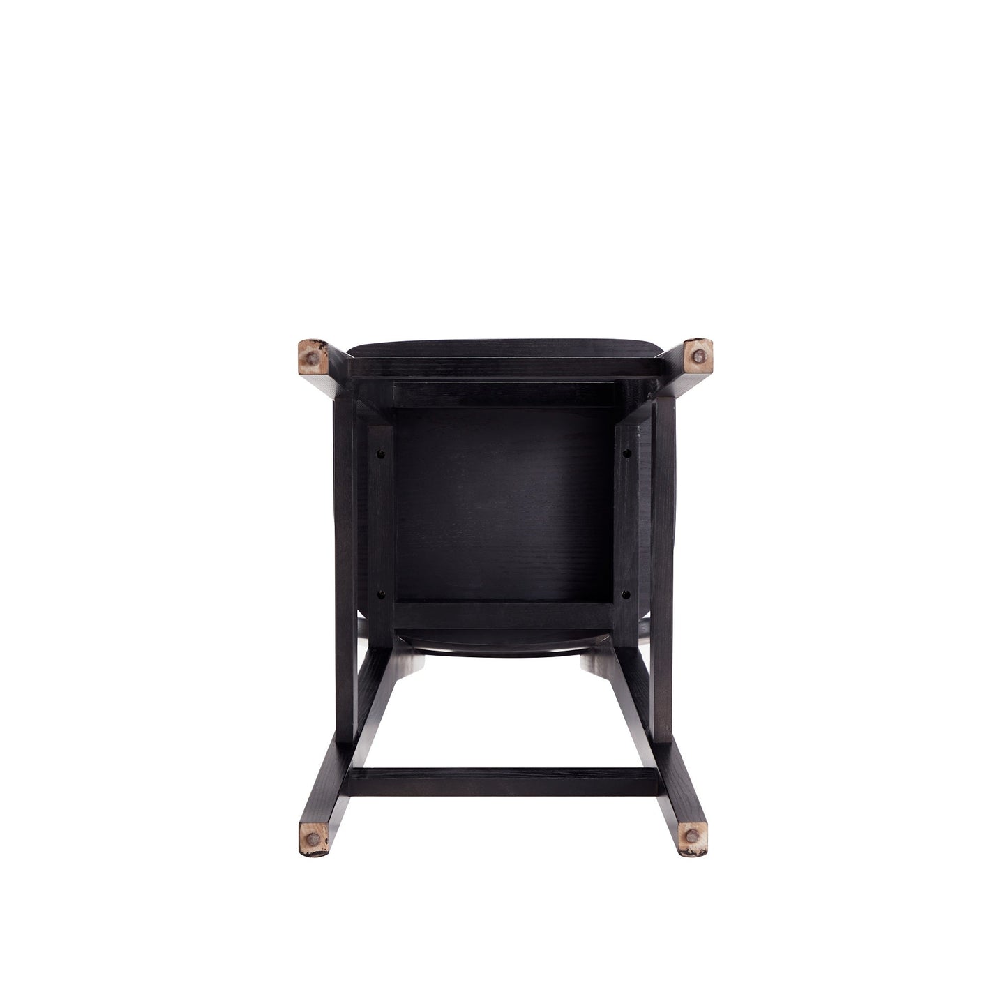 Versailles Counter Stool in Black and Natural Cane (set of 2) - Ornate Home