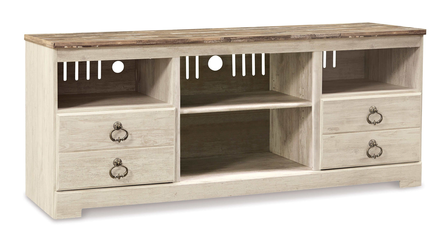 Willowton 64" TV Stand w/ Fireplace Option