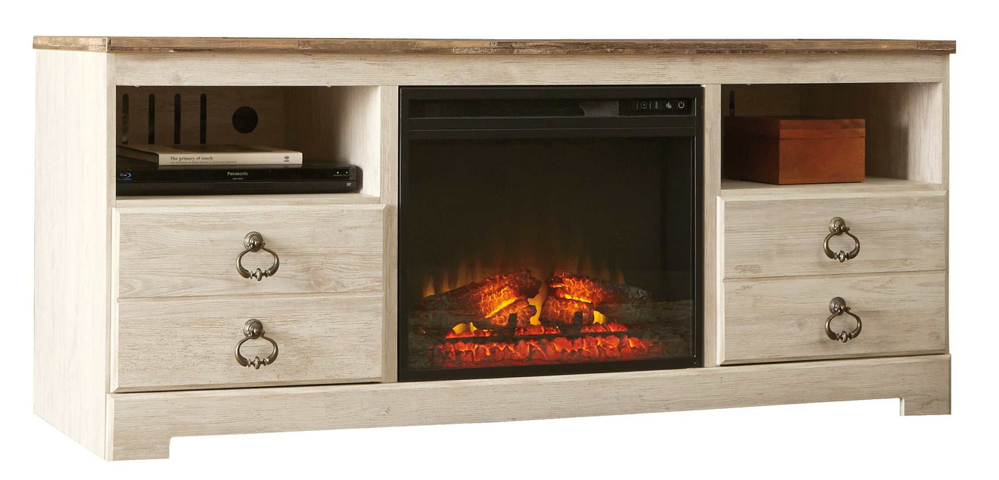 Willowton 64" TV Stand w/ Fireplace Option