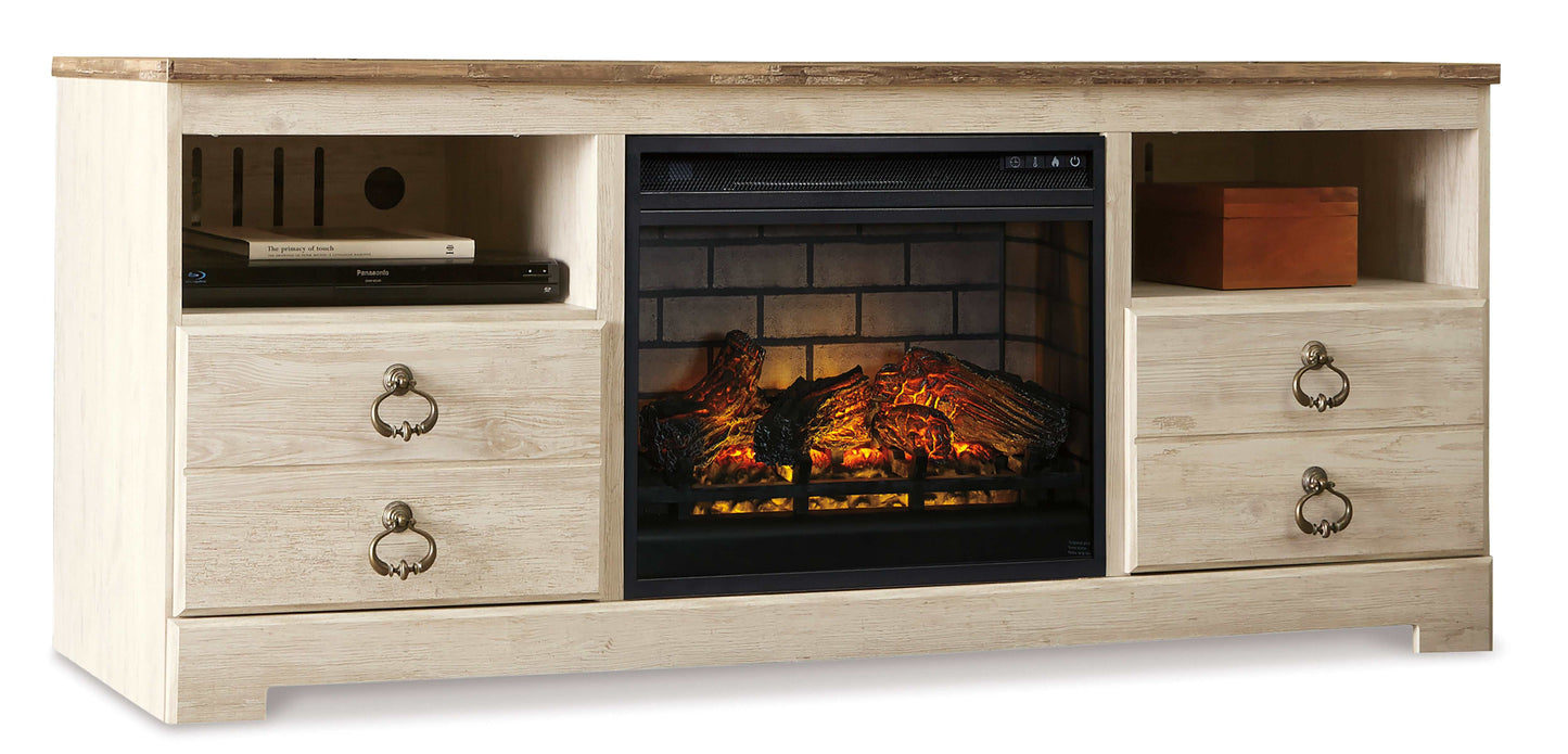 Willowton 64" TV Stand w/ Fireplace Option