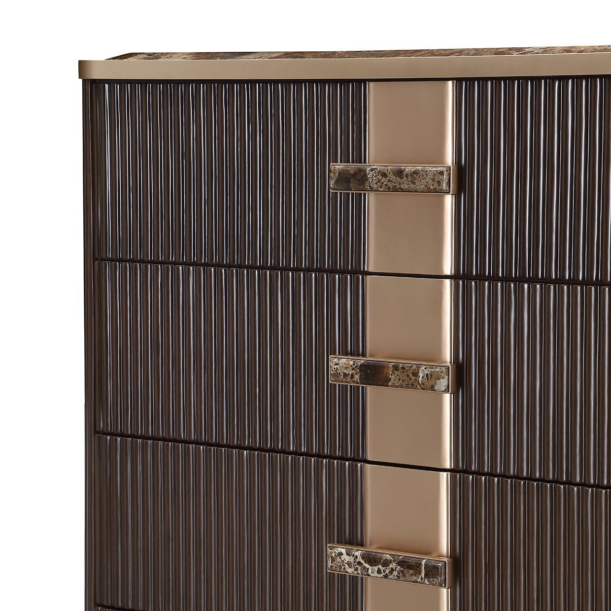 West Kensington Medium Espresso Highboy Chest - Ornate Home