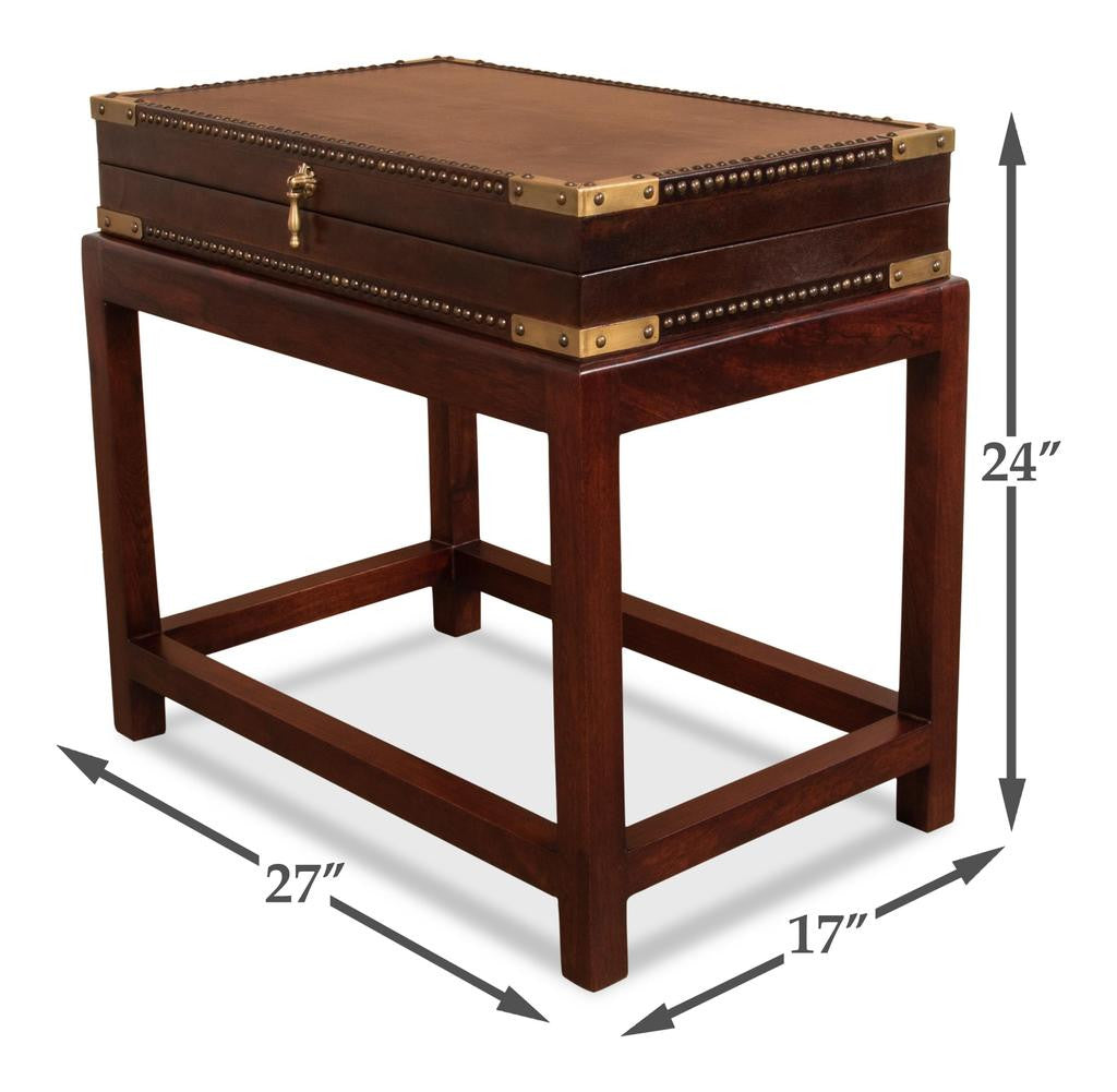 Winchester Brown Box On Stand - Ornate Home