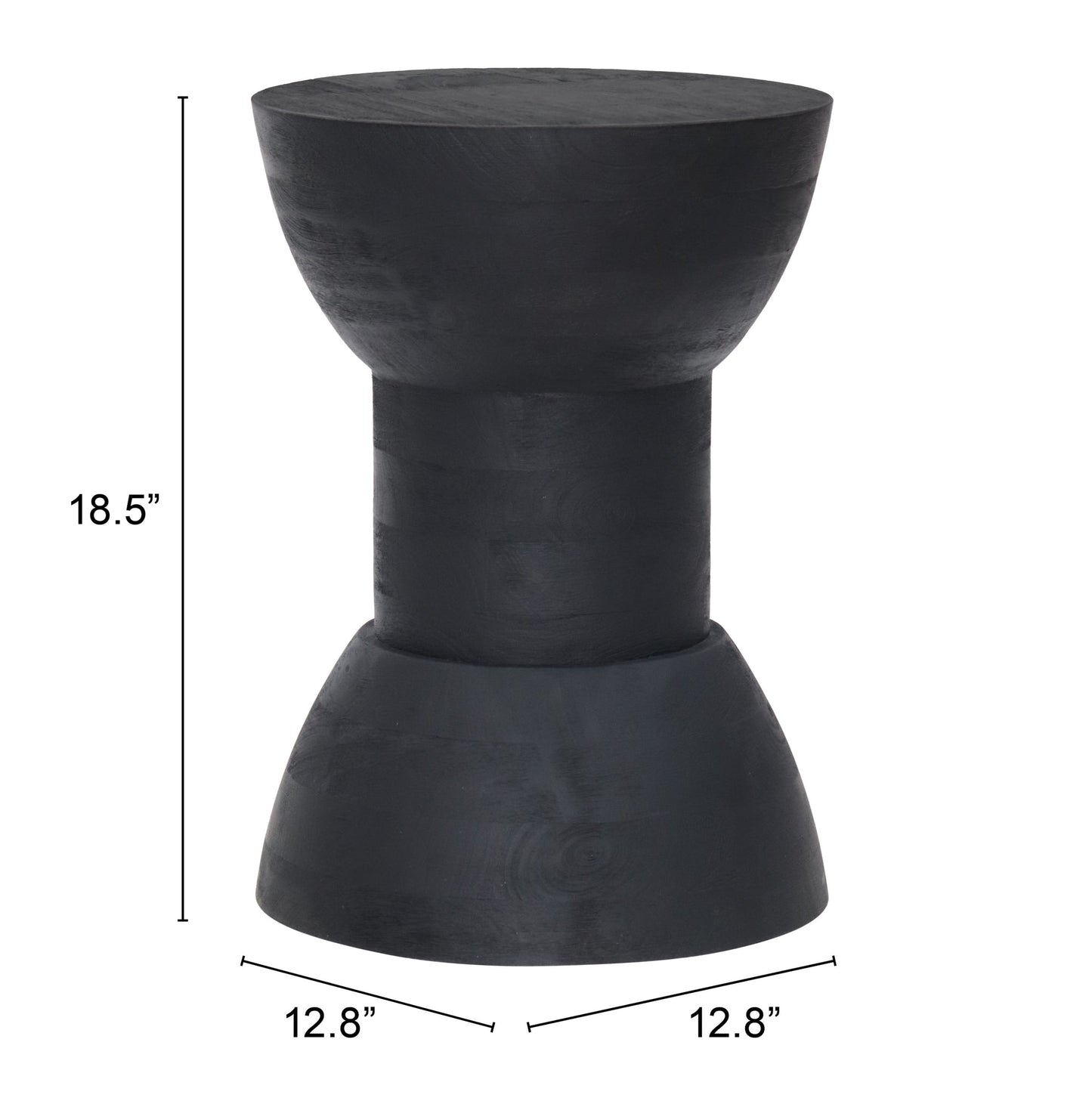 Wisdom Black Side Table - Ornate Home