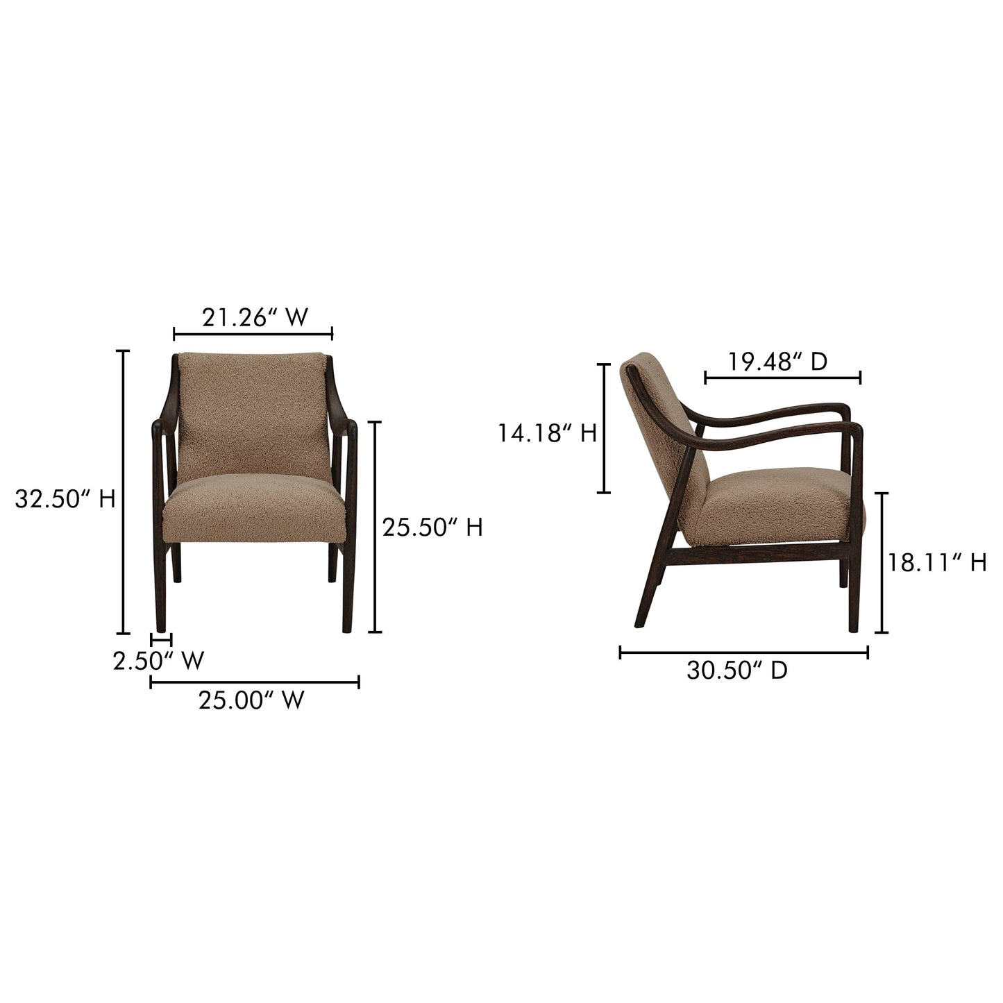 Yates Beige Accent Chair - Ornate Home