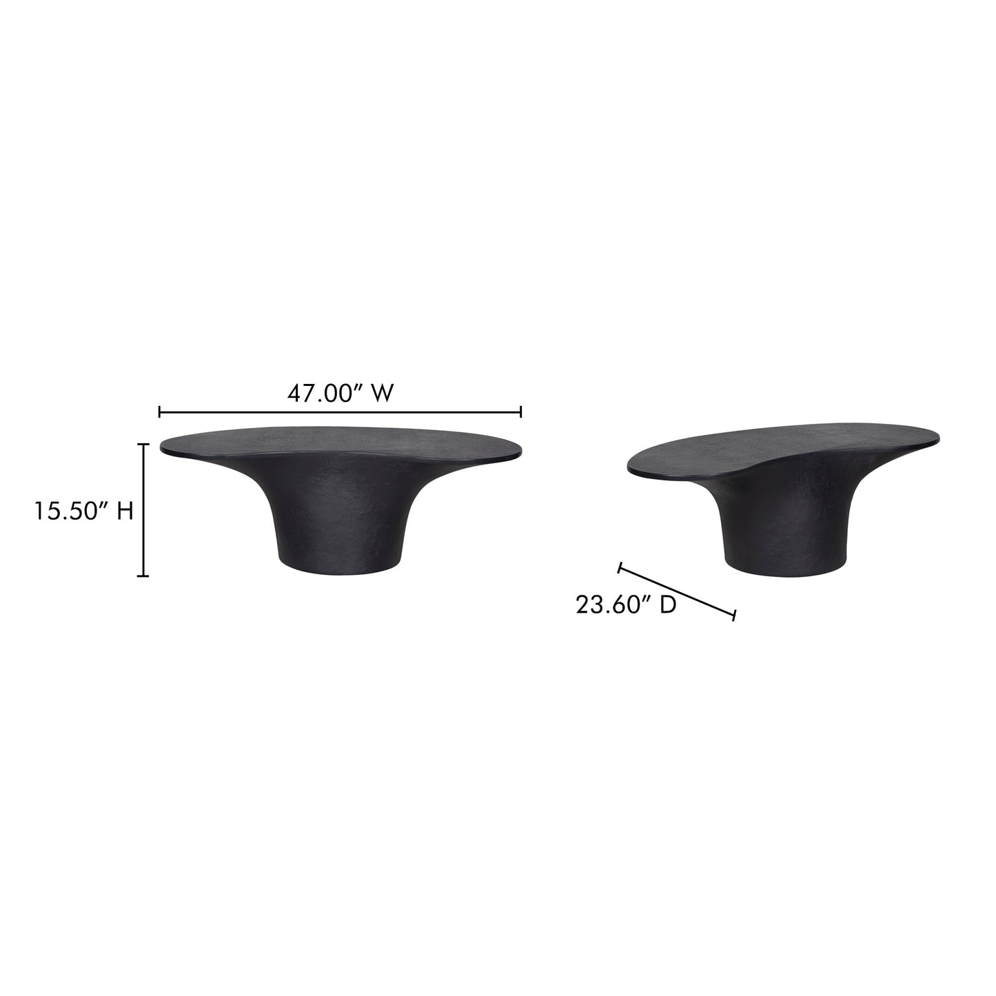 Yumi Black Outdoor Coffee Table - Ornate Home