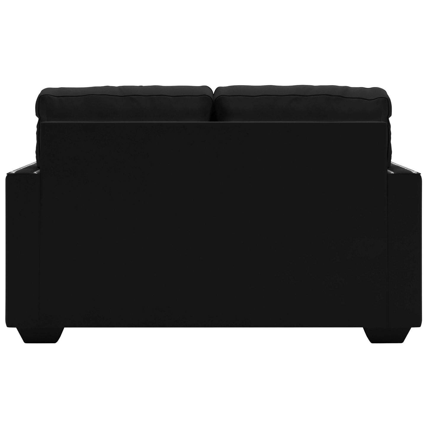 Gleston Onyx Black Velvet Stationary Loveseat