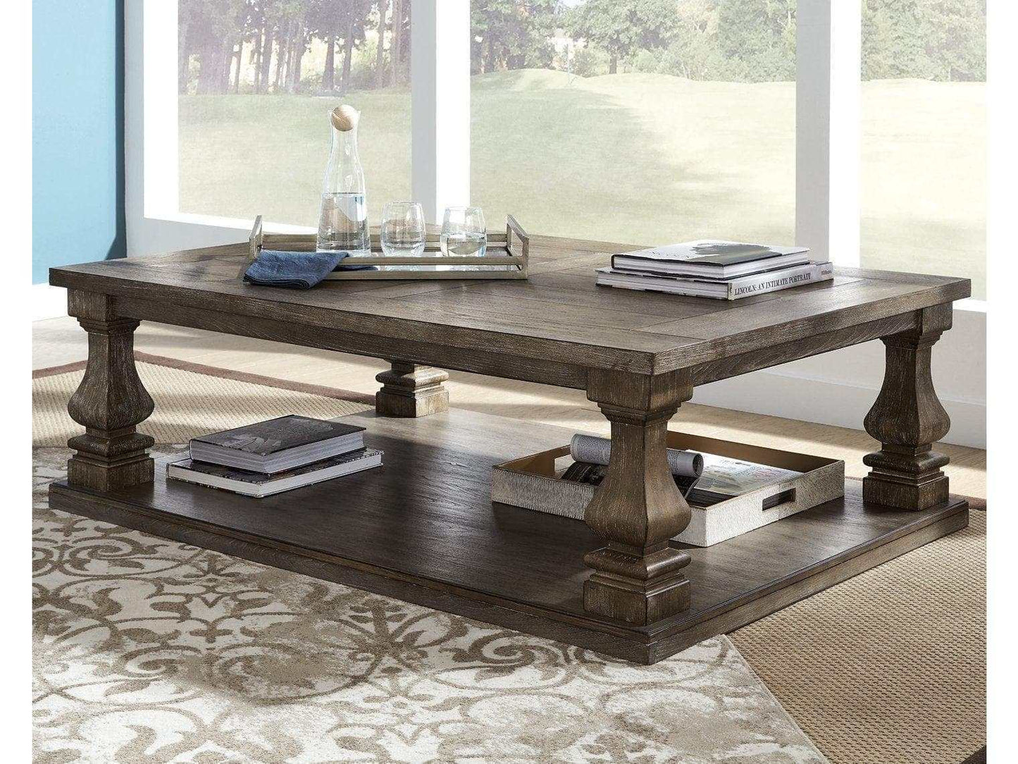 Johnelle Gray Rectangular Cocktail Table