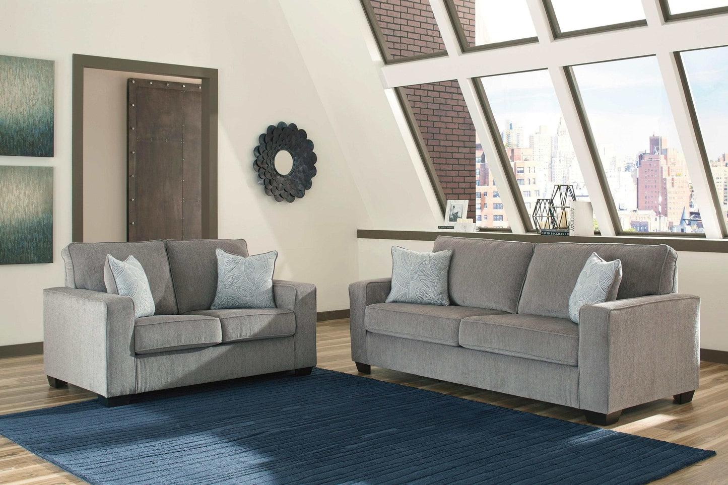 Altari Stationary Sofa & Loveseat / 2pc