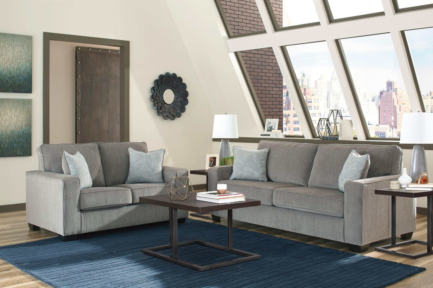 Altari Stationary Sofa & Loveseat / 2pc