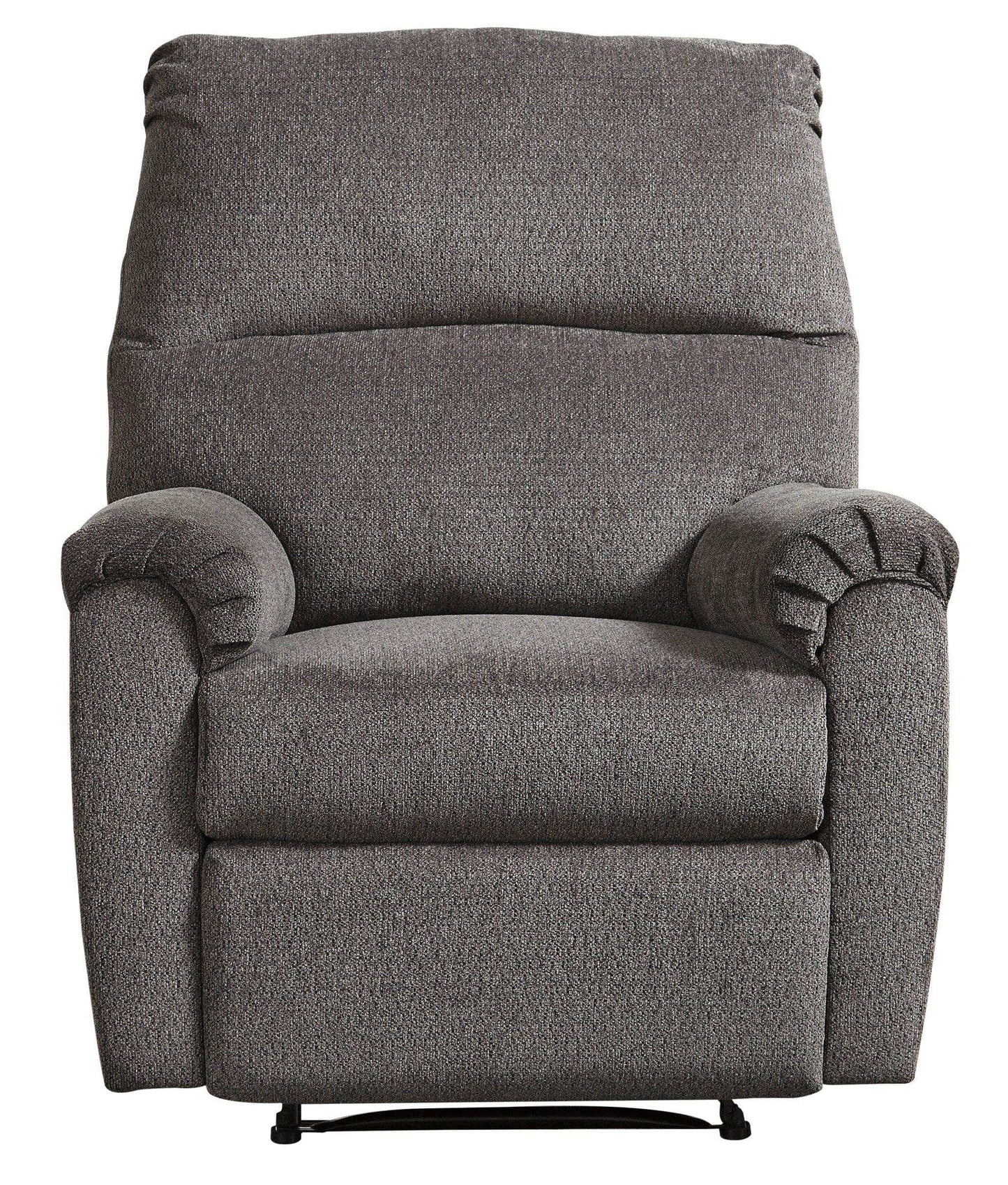 Nerviano Gray Manual Recliner