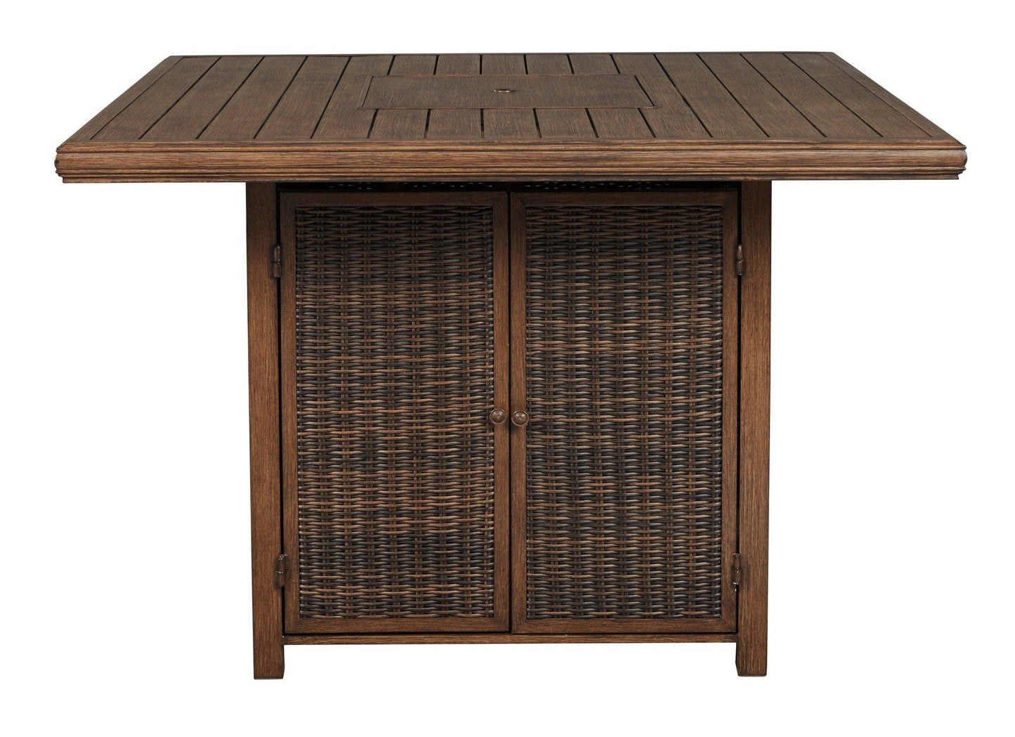 Paradise Trail Outdoor Bar Table w/ 4 Bar Stools / 5pc Set