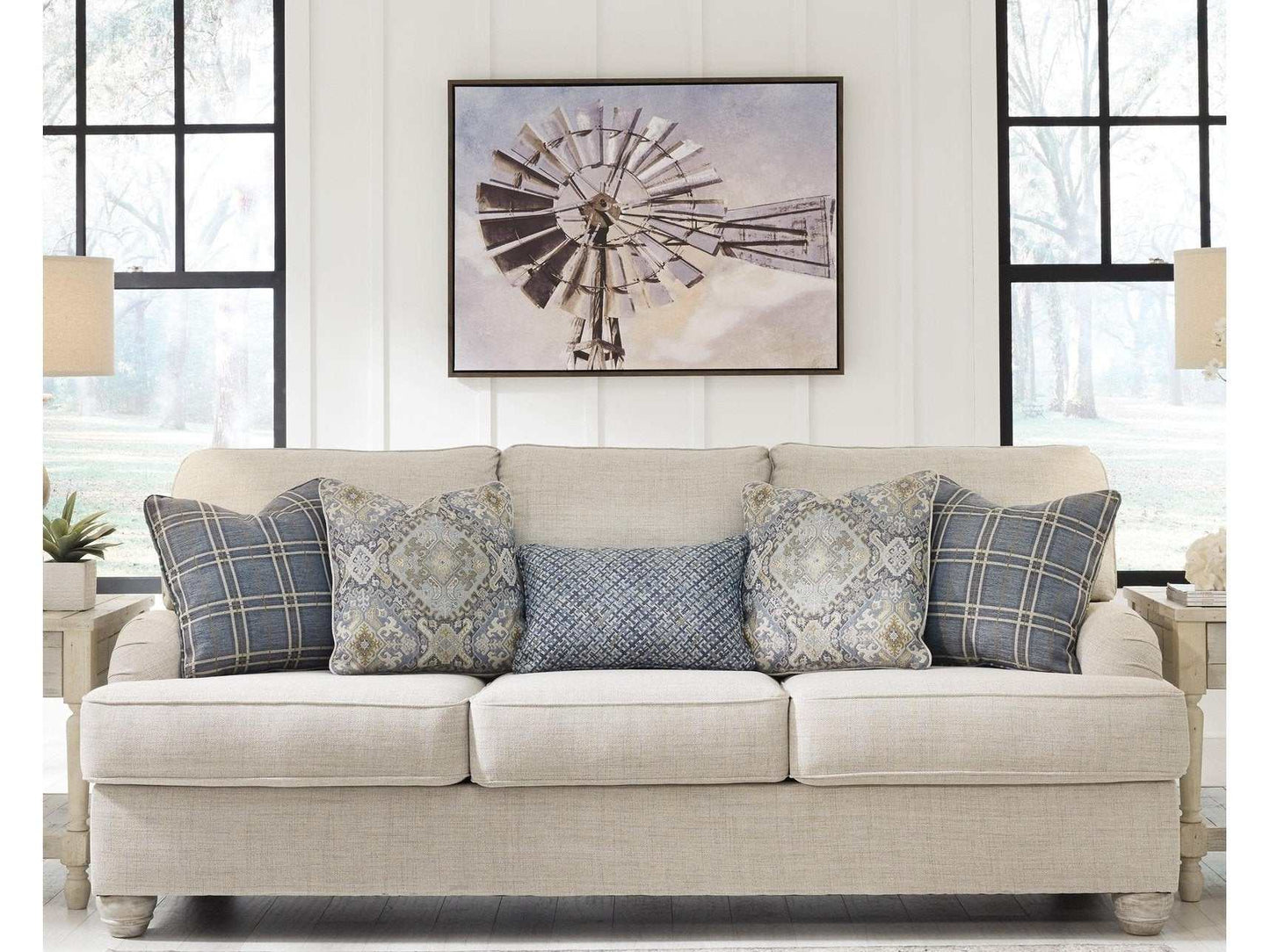 Traemore Beige Linen Sofa