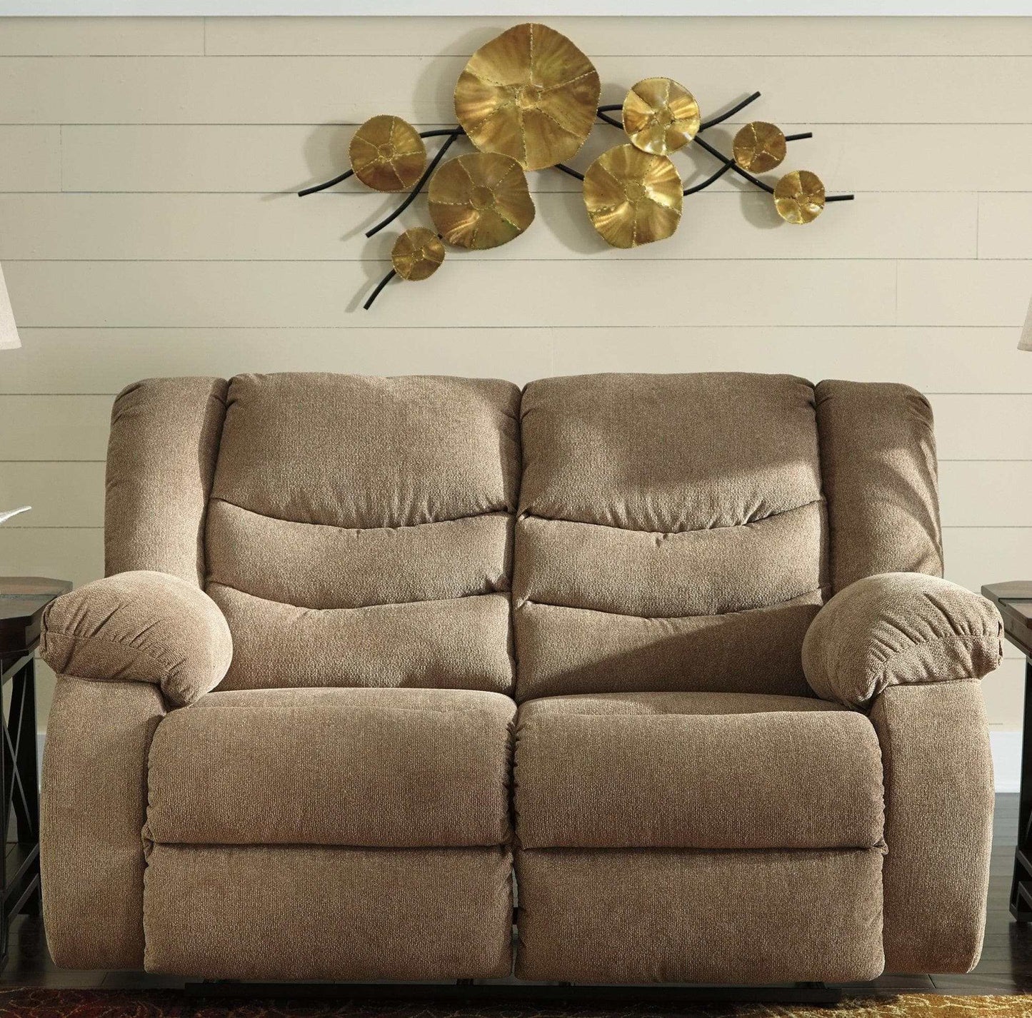 Tulen Gray Manual Reclining Loveseat