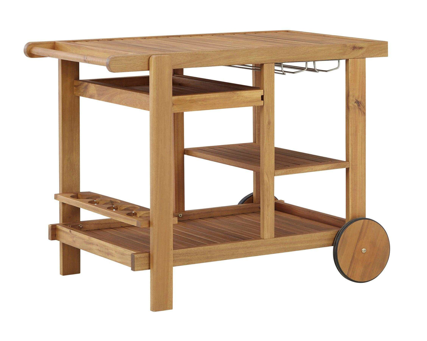 Kailani Light Brown Serving Cart