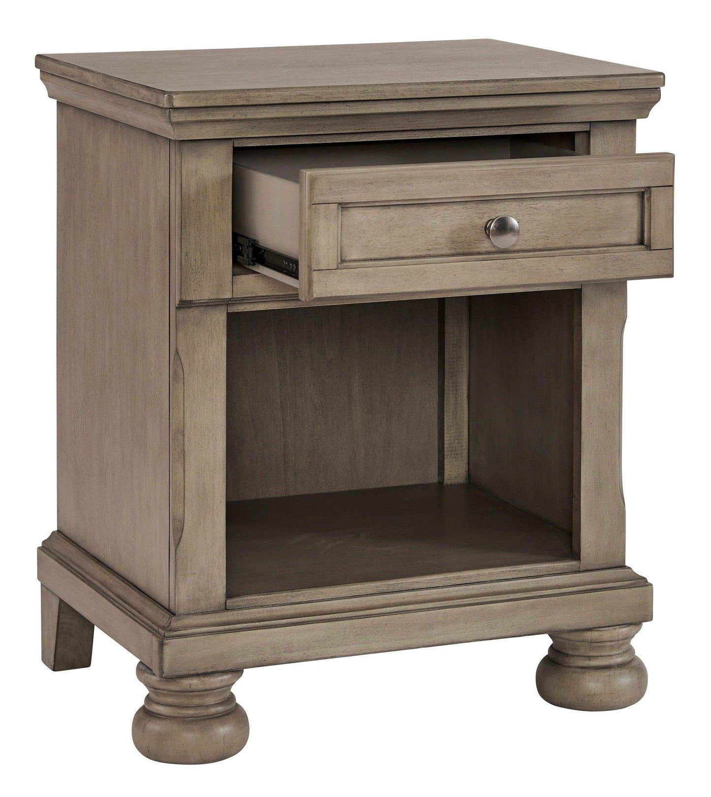Lettner Light Gray Nightstand