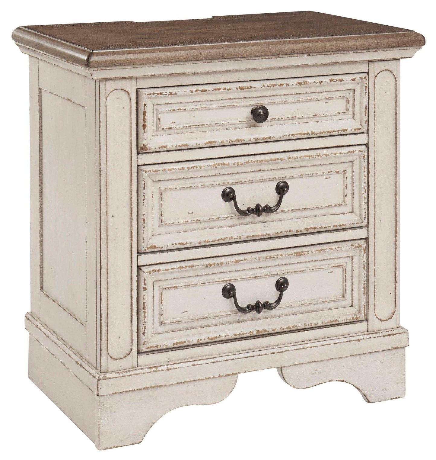 Realyn Nightstand w/ Three Drawer