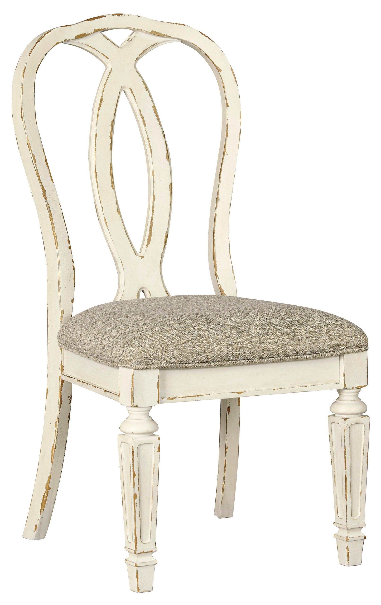 Realyn Chipped White Dining Room Set / 9pc