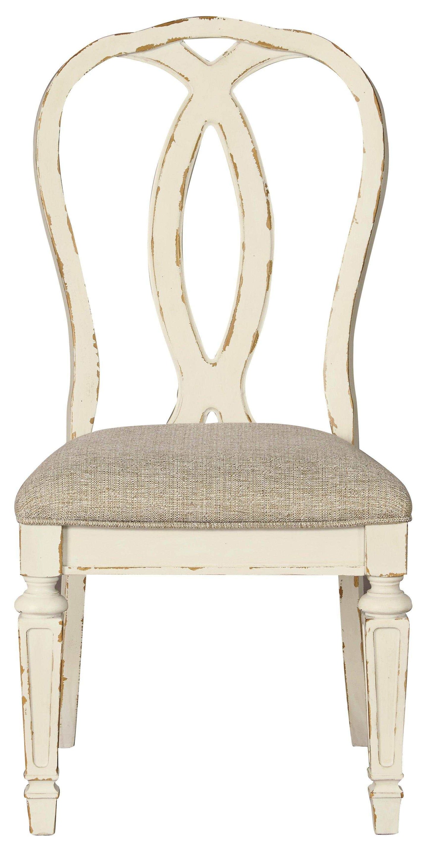 Realyn Chipped White Dining Room Set / 9pc