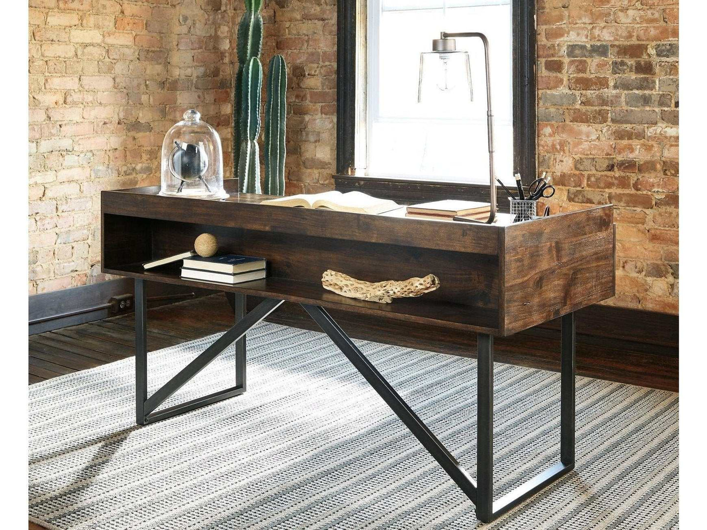 Starmore Brown 63" Home Office Desk w/ 3 Drawers