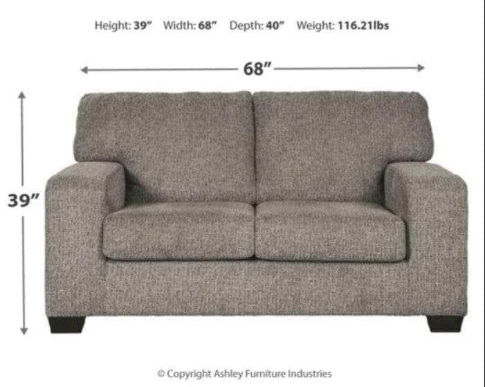 Termoli Granite Stationary Loveseat