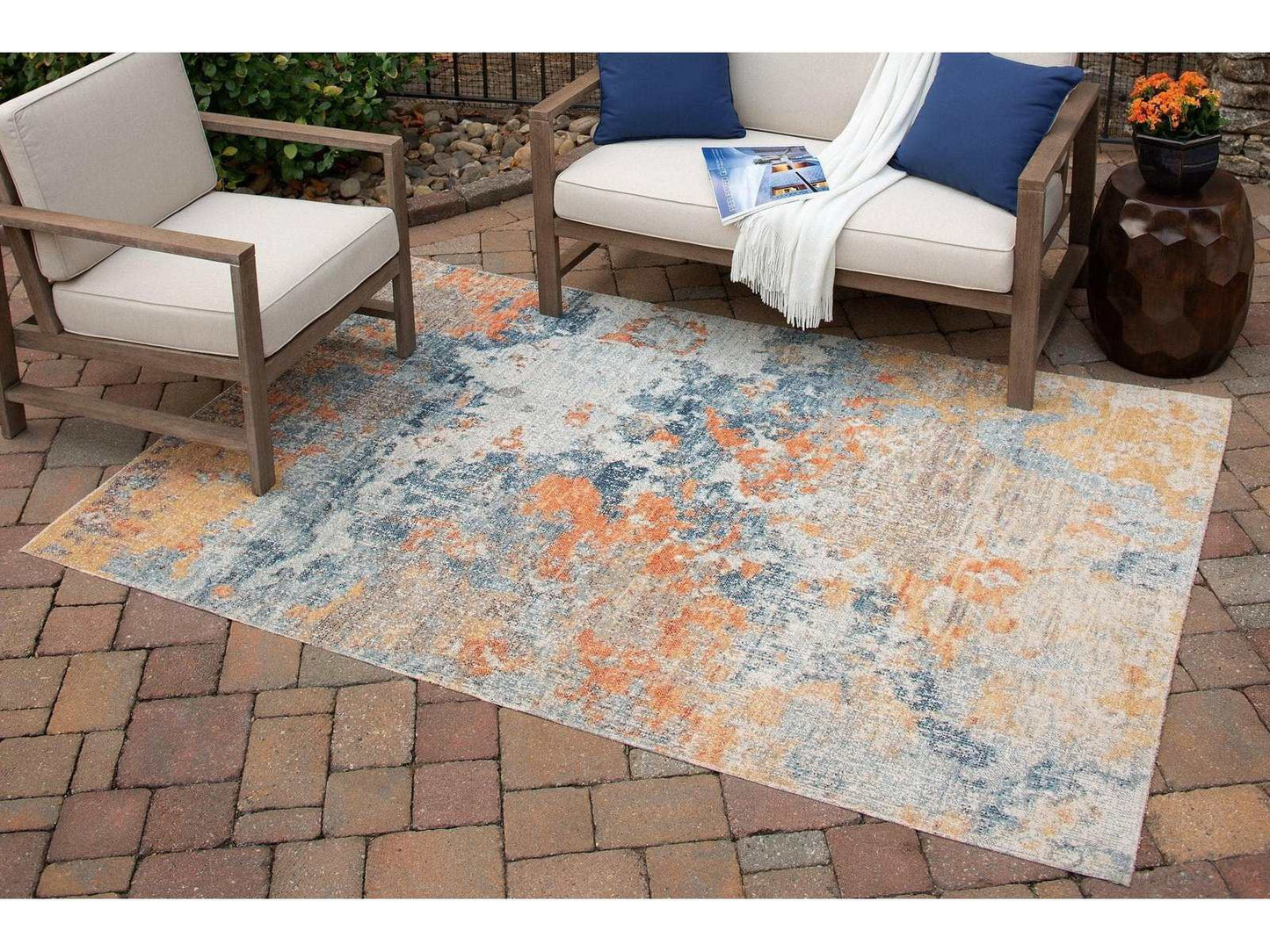 Wraylen Multi Indoor/Outdoor 7'10" x 10' Rug