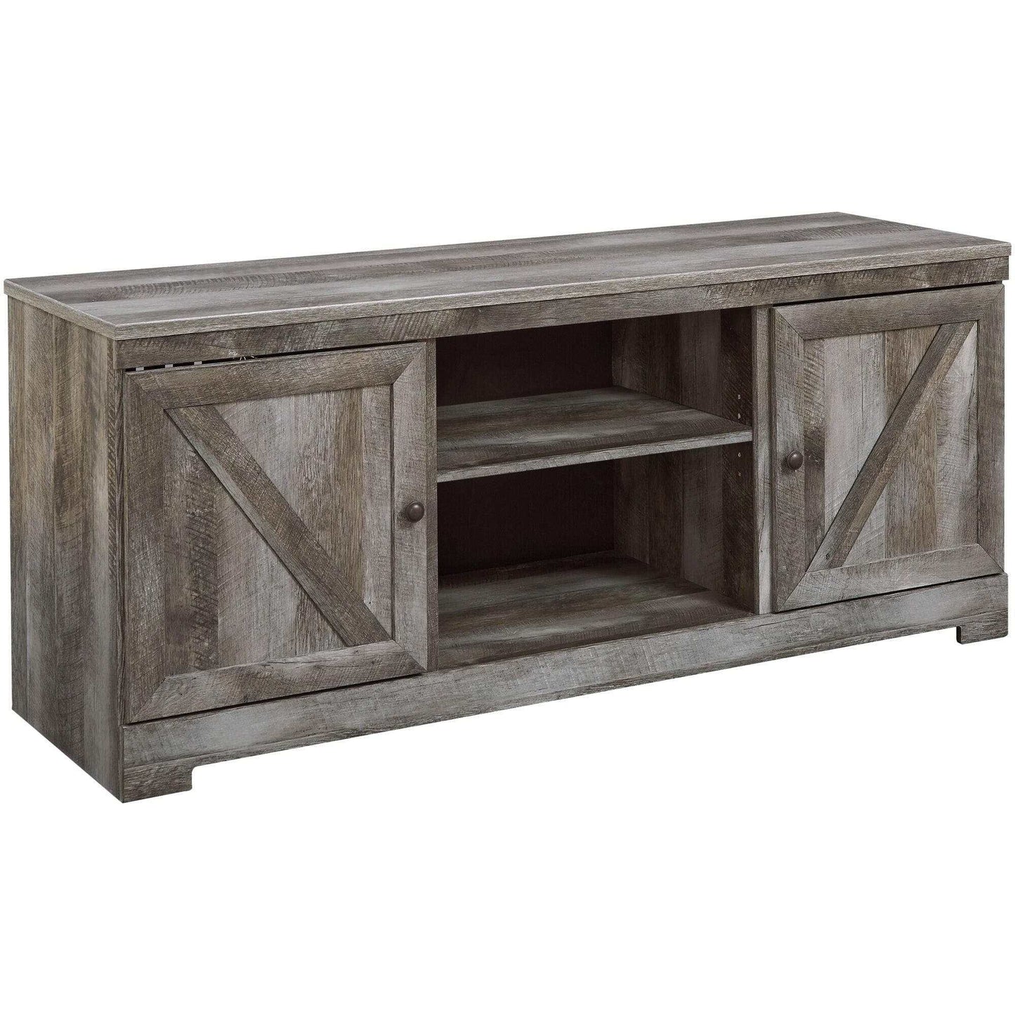 Wynnlow Gray 63" TV Stand w/Fireplace Option