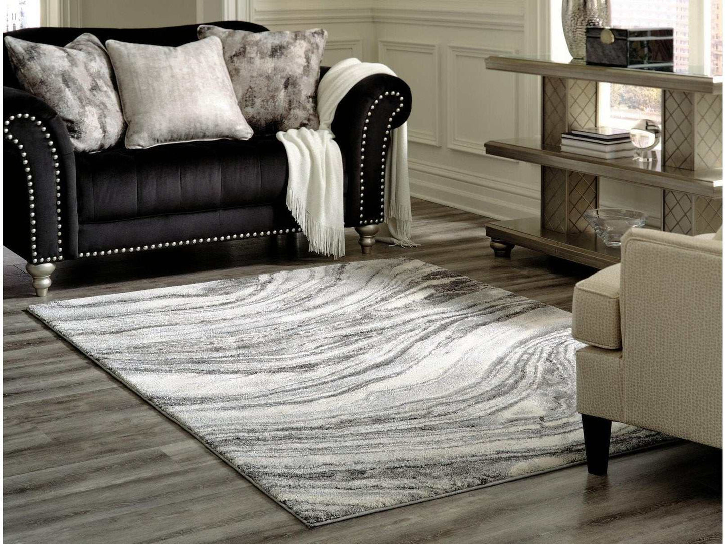 Wysdale Ivory/Gray 5' x 7' Medium Rug
