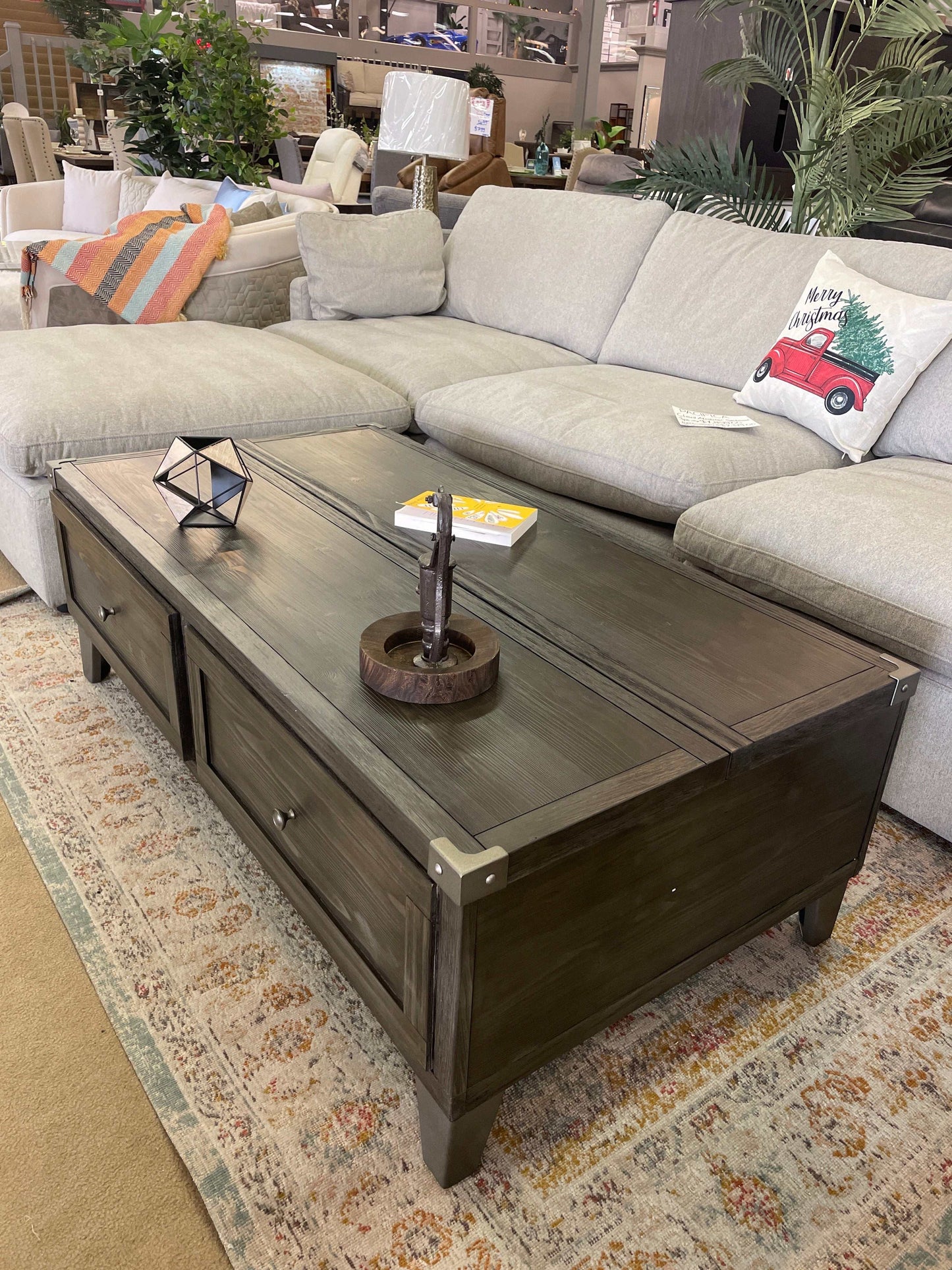 Todoe Dark Gray Lift Top Coffee Table