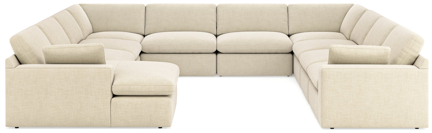 Elyza Linen 10-Piece Sectional