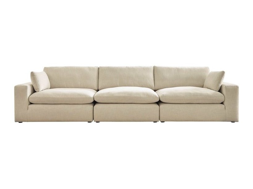 Elyza Linen 3pc Sectional Sofa