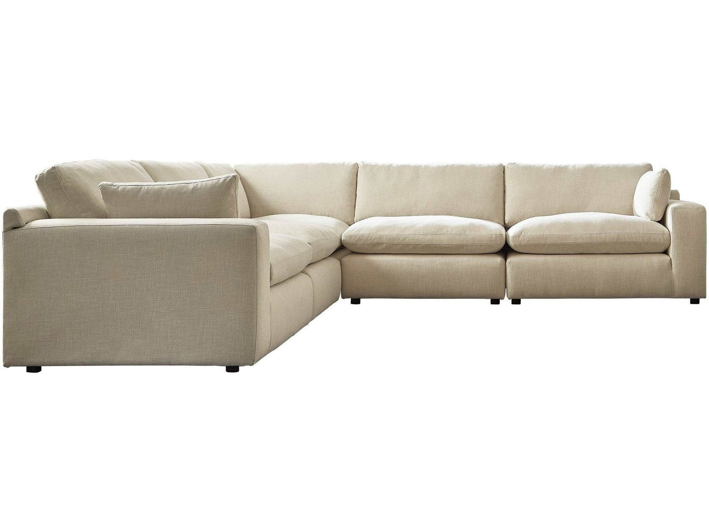 Elyza Linen 5pc Sectional Sofa