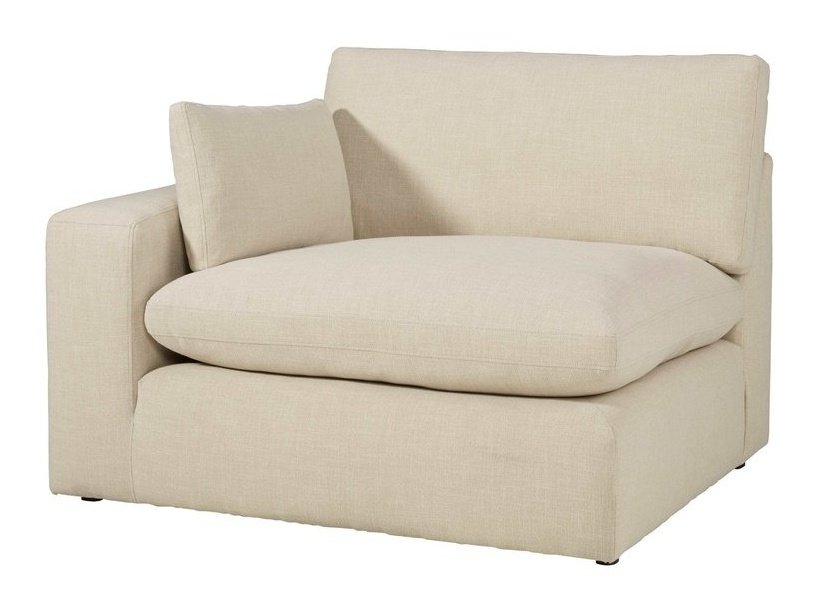 Elyza Linen 3pc Sectional Sofa